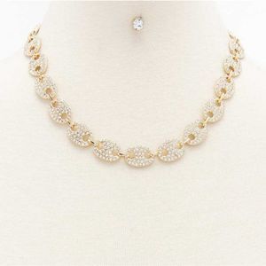 Rhinestone Necklace Set